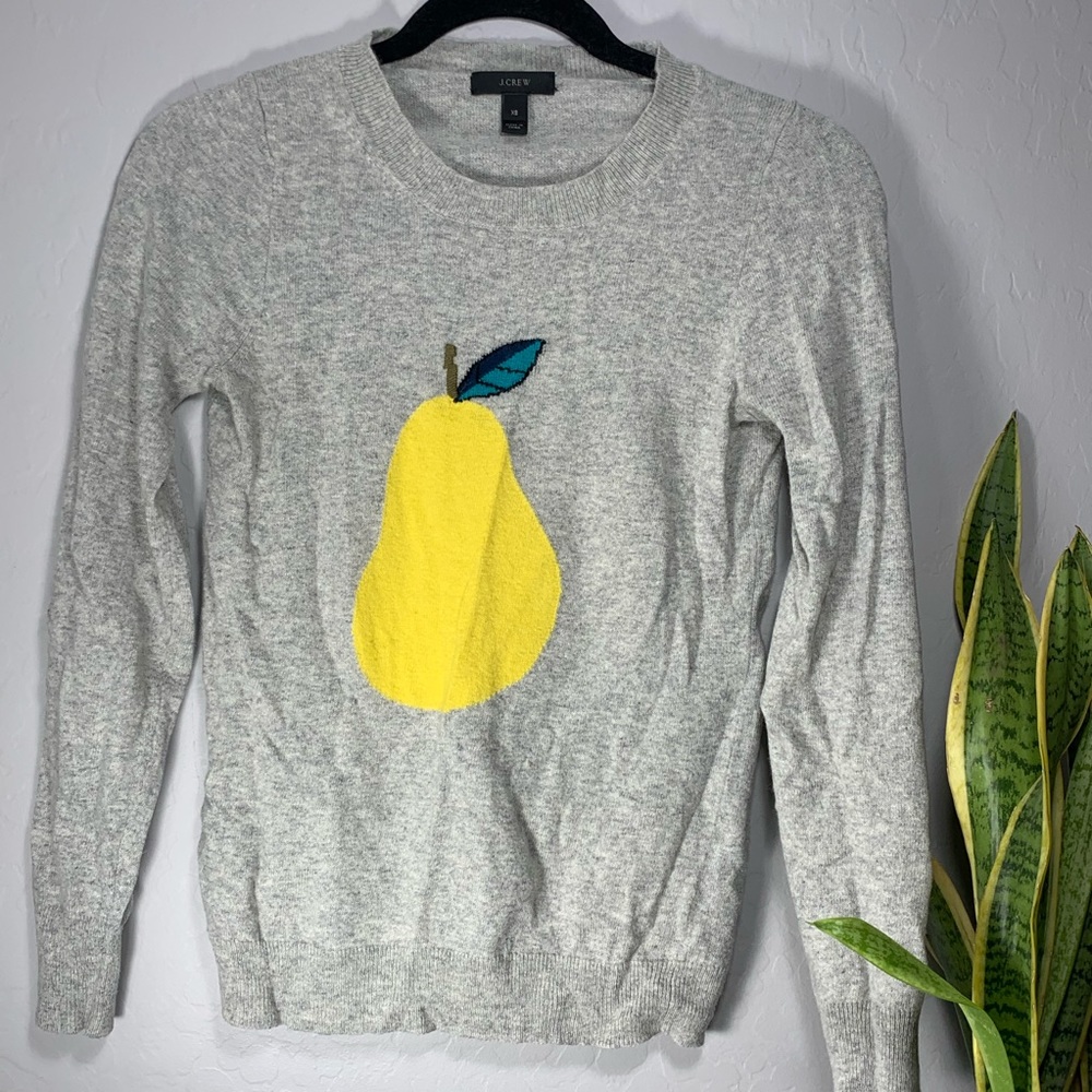 J.Crew XS Gray Pear Sweater